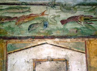 Fregio raffigurante pesci